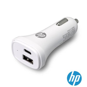 HP惠普 USB+TypeC多功能車充 HP048GBSLV0TW