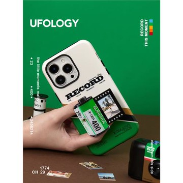 Ufology原創16韓國菲林二合一手機殼適用iphone14promax手機殼13蘋果12情侶膠卷照片相框15pro創意高級全包