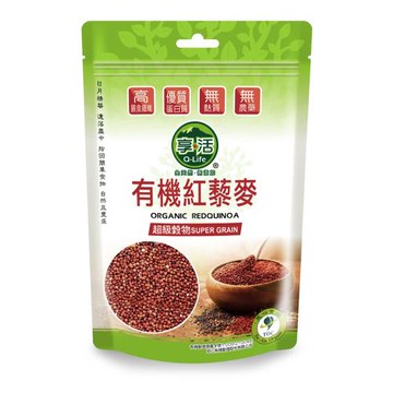 Q-Life享活-有機紅色藜麥450克/包x3包 全素/素食/全聯/有機認證/紅藜麥/紅藜/黎麥/云川米