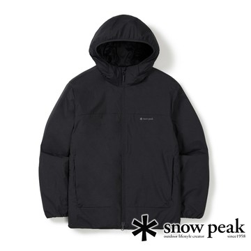 【日本 snow peak】男 Primaloft連帽保暖外套『黑』WMT-PJ02 戶外 露營 登山 健行 休閒 時尚 保暖 外套