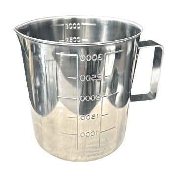 刻度不銹鋼量杯  3L  1個