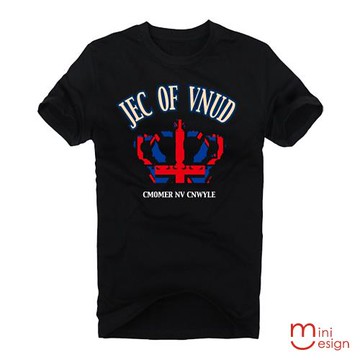 Minidesign-英國旗皇冠潮流設計短T 五色