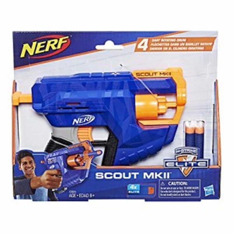 ナーフ Nerf Nストライク エリート スコートMK?U 4ダーツ回転ドラム ...