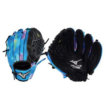 MIZUNO 少年用手套-壘手手套  右投 美津濃 棒球 壘球 1ATGY26842-0992 藍紫黑綠