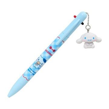 小禮堂 Sanrio 三麗鷗 大耳狗 油性三色筆附吊飾 0.7mm (熊熊貝雷帽)
