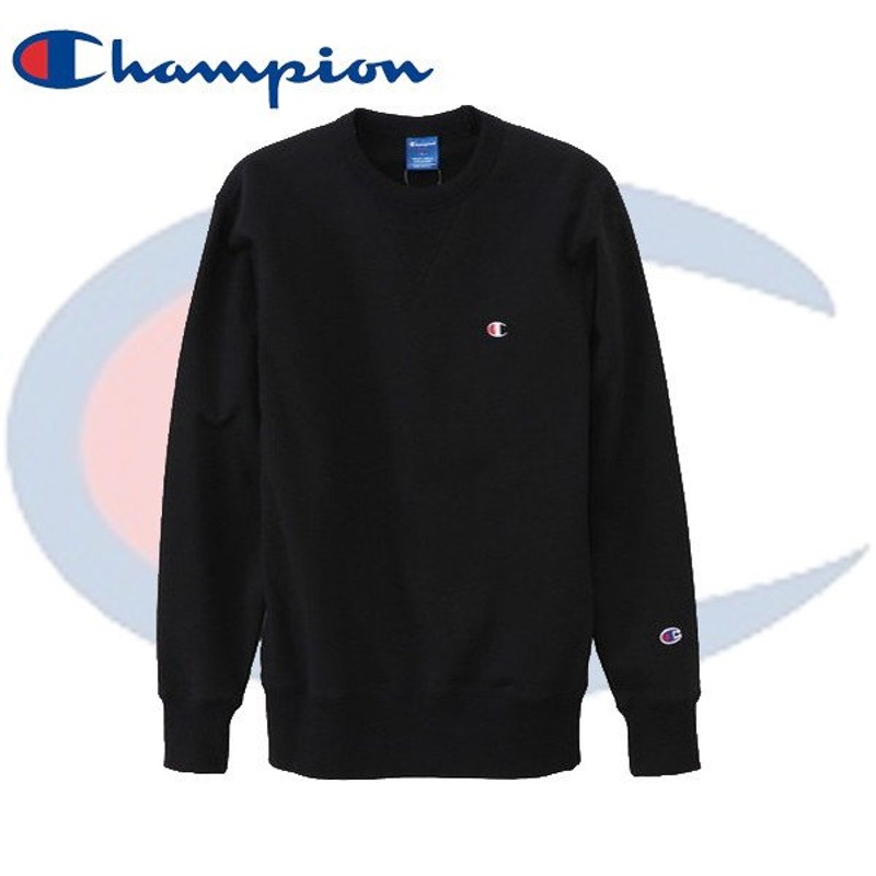 Champion チャンピオン Vガゼット シーズンレス クルーネックスウェットシャツ トレーナー 裏毛 C3-LS050 メンズ ブラック 通販  LINEポイント最大1.0%GET | LINEショッピング