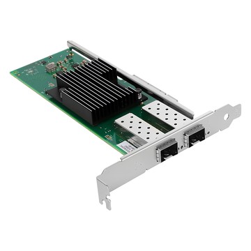 Neon 台灣霓虹 雙埠10G萬兆 SFP + PCIe3.0 x 8 光纖網卡 INTEL原裝芯片 加厚鍍金金手指 高效散熱  NX710-DA2  1個