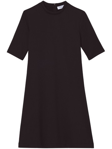 Proenza Schouler White Label - Scuba jersey mini dress - women - Polyester/Recycled Polyester/Viscose/Spandex/Elastane - 0 - Black