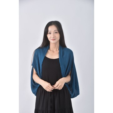 (F) charm棉質寬鬆藍色罩衫二手衣