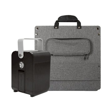 多功能充電神器 小電寶＋110W太陽能板 白色