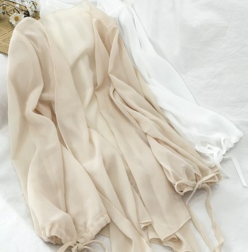 雪紡防曬衣開衫上衣襯衫女罩衫披肩歐貨時尚百搭小衫洋氣超仙夏季薄款外套