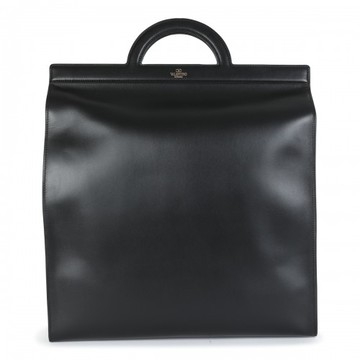 Valentino Garavani - Black Leather Tote Bag Uni