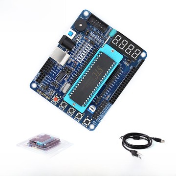 {可打統編 保固一年}單片機開發板Stc89C52最小系統C51學習板編程實驗控制板Kr-51