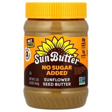 SunButter, 葵花籽醬，無添加糖，16 盎司（454 克）