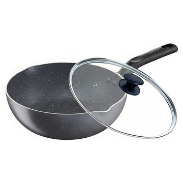 Tefal 特福 礦石灰系列 不沾深平鍋 + 玻璃蓋  28cm  1個