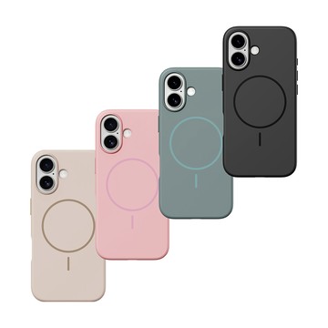 ROCK iPhone 17 磨砂裸感極輕薄磁吸手機保護-黑｜magsafe hipporizz