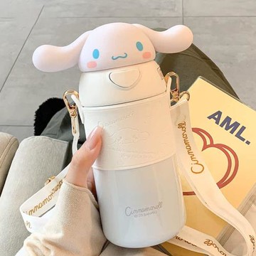 德國三麗鷗316保溫杯女生高顏值吸管杯子可愛便攜學生水杯女2024