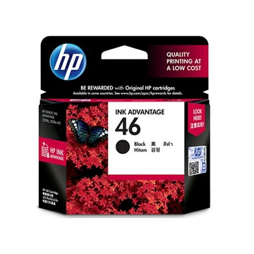 HP 黑色原廠墨水匣 / 盒 CZ637AA 46【APP滿額下單4%點數(單一帳號最高1000點)】7/31止