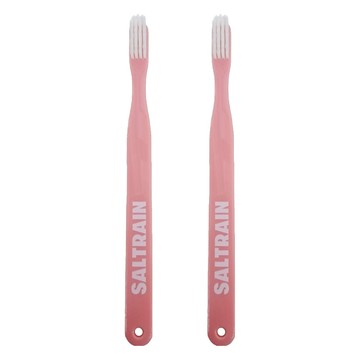 SALTRAIN 極細軟毛牙刷 99.9%抗菌 深入清潔牙縫不刺激 質感時髦設計  1入  2支