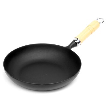 岩鑄 南部鐵器 歐姆蛋平底鍋 24cm 附木柄 IH對應 日本製