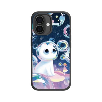 iPhone 16 SolidX 黑 - Little Oil Art 小油画 - 泡泡宇宙