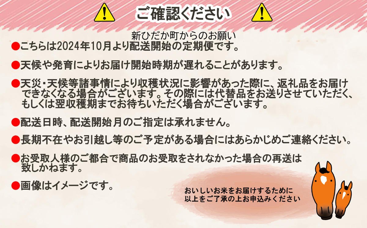 ＜ 予約 定期便 全6回 ＞ 北海道産 希少米 おぼろづき 玄米 計 10kg (5kg×2) ＜2024年10月より配送＞