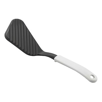 YOSHIKAWA 吉川 MOTTE 可機洗雕刻用煎匙 日本製 YJ3198  黑白色  1支