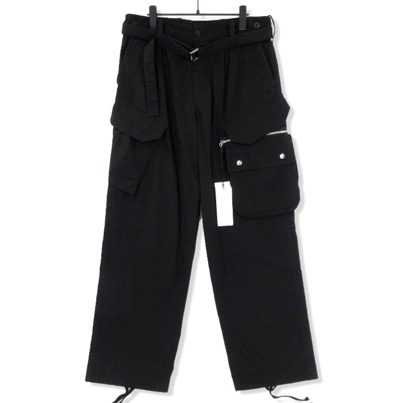 パンツ sacai PANTS (2407336 001) Sacai - コットン オックスフォード パンツ | HBX - ハイプ