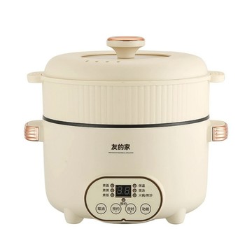 燉鍋 電提鍋 110V 台灣 多功能 便攜式 小型煮粥 煲湯電鍋 能焖善炖 便攜輕食鍋 智能26CM+不鏽鋼蒸籠