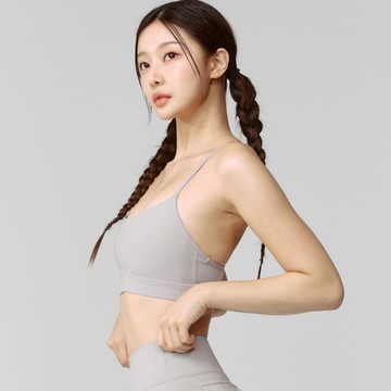 黑標Breathe細緻美感工字背心上衣｜地球灰 Earth Gray 어스그레이｜XWFBR19J3
