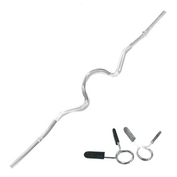 TREEWalker 重量訓練長桿 附固定器  銀色  150 x 3cm  1支