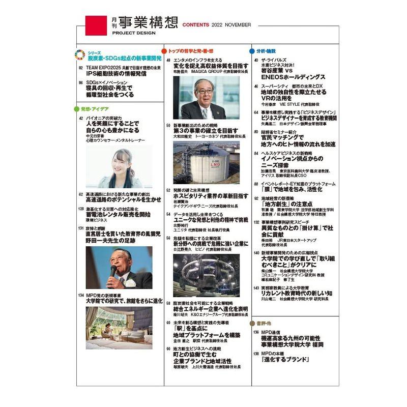 『月刊事業構想』2022年11月号 (「水素社会」実現への道筋多様な働き方 実践で成果を出す)