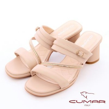 【CUMAR】時尚流行高跟涼拖鞋726-016-粉紅