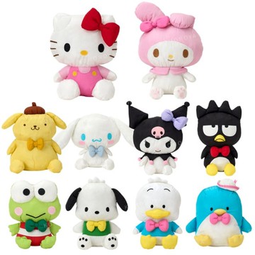 小禮堂 Sanrio 三麗鷗 尼龍塔夫綢玩偶娃娃 (經典款) Kitty 美樂蒂 布丁狗 酷洛米