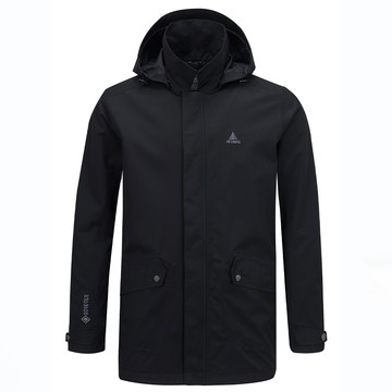 男款GORE-TEX 2L+保暖羽絨二件式中長版外套(A1GT2513M黑/中長版/防水/防風/透氣/風衣外套/禦寒/都會休閒)