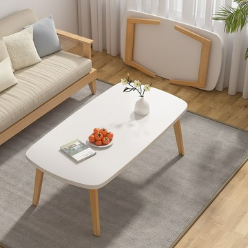 ??快速出貨 可開發票 茶几 邊桌 客廳茶几日式茶幾 小戶型客廳ins風加厚實木桌腿  免安裝可折疊茶幾