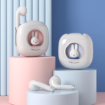 【Miffy 米飛兔】真無線藍牙耳機｜藍牙5.3 IPX5｜防水防汗｜HiFi級音效