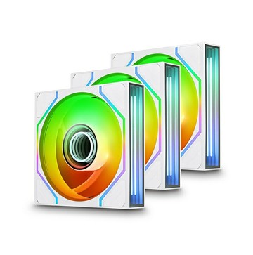 Thermaltake 曜越 SWAFAN INFINITY EX14 ARGB 三入裝 無限鏡磁吸快接風扇 黑色/白色