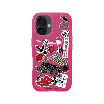 iPhone 16 Clear 粉漾桃 - 火影忍者 Naruto - 忍具和貼紙
