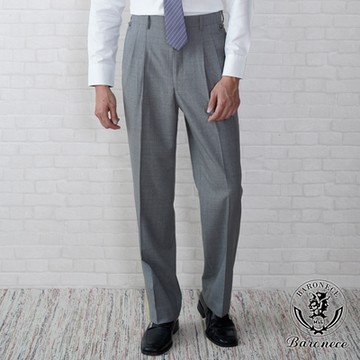 BARONECE 頂規紳士必備打摺西褲_灰色(513101-03)