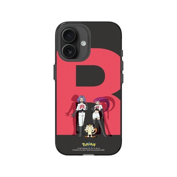 iPhone 16 Clear (相機按鈕) 酷墨灰 - 寶可夢 Pokemon - 火箭隊的感覺呀