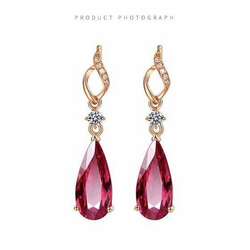 512 天然石 ローズクォーツ 8㎜ 紅水晶 ピアス イヤリング 紅水晶の