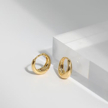 高級感簡約小巧金色圈圈耳扣冷淡風ins金屬小水滴耳環時髦耳飾女