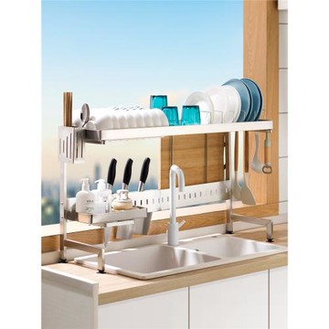 廚房水槽置物架多功能洗碗架子水池放碗碟盤收納碗架不銹鋼瀝水架