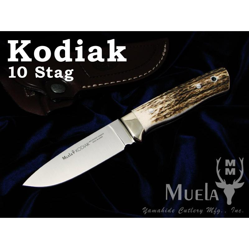 ムエラ KODIAK-10A コディアック 100mm スタッグハンドル シースナイフ  Muela