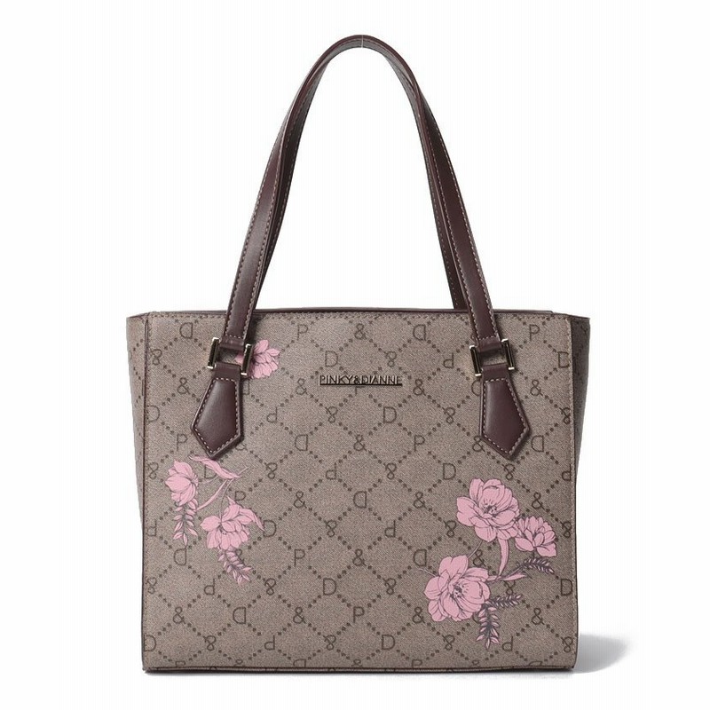 ピンキーアンドダイアン(バッグ&ウォレット)】 フラワープリントトートバッグ レディース ブラウン F PinkyDianne(BAGWALLET) 通販 LINEポイント最大1.0%GET LINEショッピング PinkyDianne バッグ
