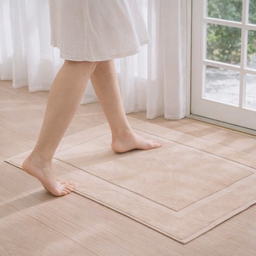 印度棉100%純棉地墊/奶茶色(50x75cm)-1入