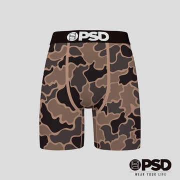 【PSD Underwear 官方旗艦店】 CAMO-平口四角褲-棕色