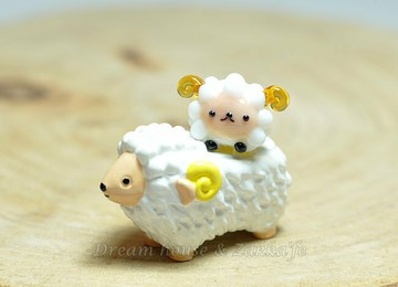 日本硝子 玻璃工藝 綿羊疊羅漢 擺飾 《和風小物》★ 日本製 ★ Zakka'fe ★