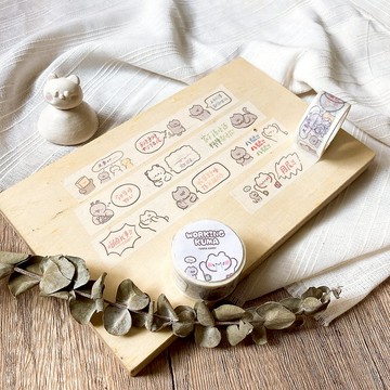 【社畜小熊紙膠帶】港式社畜語錄